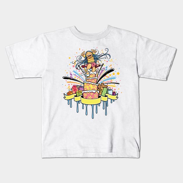 Queen of Cakes Kids T-Shirt by viSionDesign